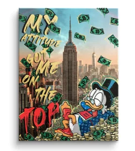 MY ATTITUDE GOT ME TO THE TOP - LIMITED - Dotcomcanvas-1