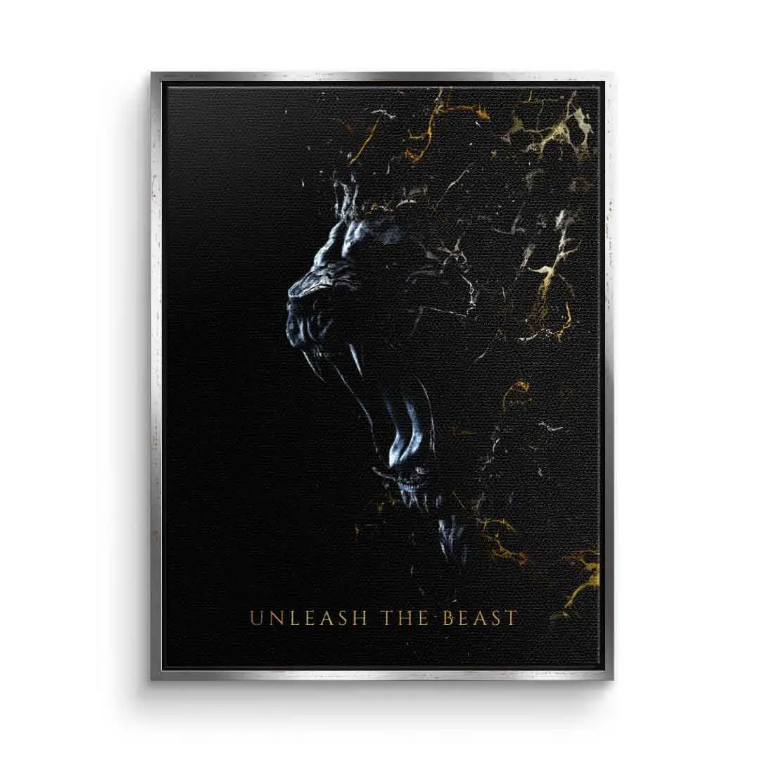 Abstract Lion unleash the Beast