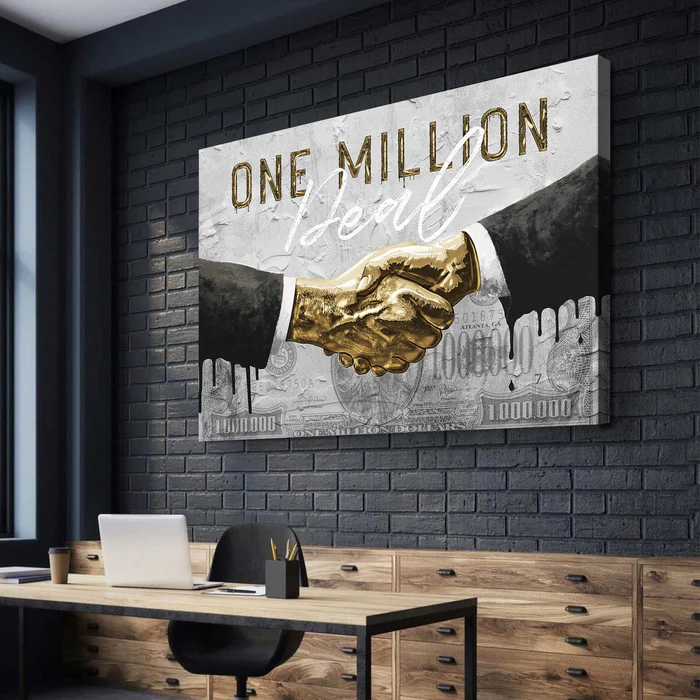 Leinwandbild-one-million-deal-Motivation-DOTCOMCANVAS
