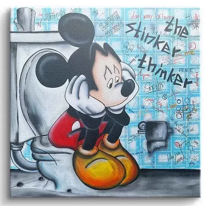 Leinwandbild_The_tinker_Thinker_Micky_Maus_Mickey_Mouse_Bad_designed_Sabrina_Seck_Dotcomcanvas